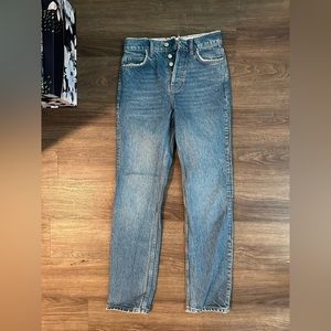 Reformations jeans with rhinestone detail